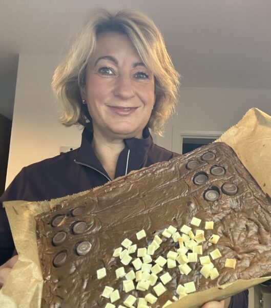 Brownies baking