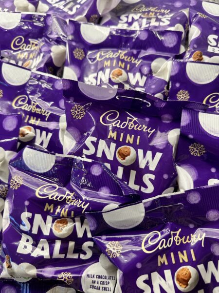 I am well stocked up with bags of Cadbury Snowballs